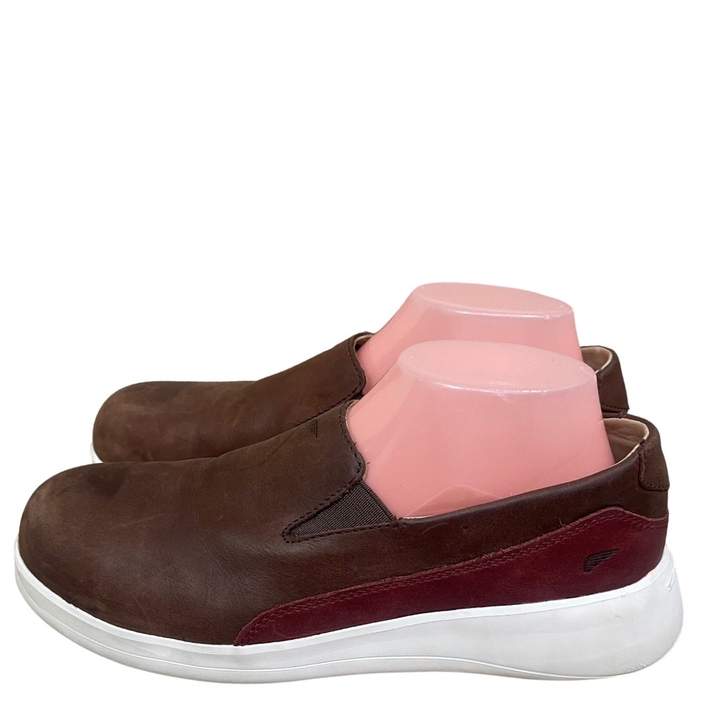 Red Wing Shoes Womens 8.5D Brown Leather Slip On Safety Toe Work Sneakers 2033